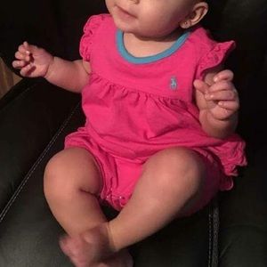 Ralph Lauren polo romper. Lightly worn